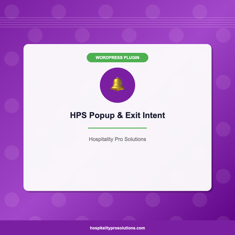 HPS Popup & Exit Intent
