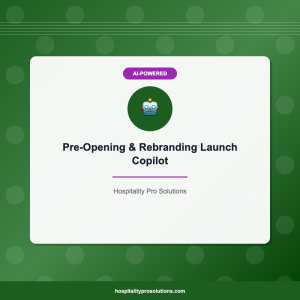 Pre-Opening & Rebranding Launch Copilot — AI-Powered