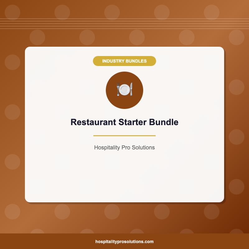 Restaurant Starter Bundle
