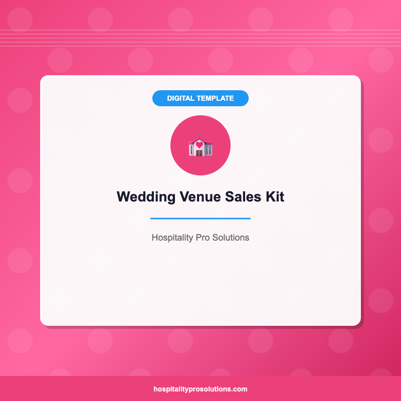 Wedding Venue Sales Kit